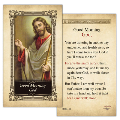 Good Morning God Prayer Card