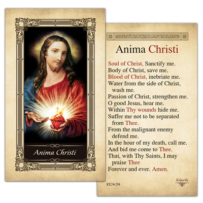 Anima Christi Kilgarlin Laminated Prayer Card