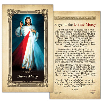 Divine Mercy Kilgarlin Laminated Prayer Card