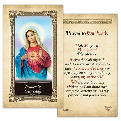 Prayer to Our Lady Kilgarlin Laminated Prayer Card