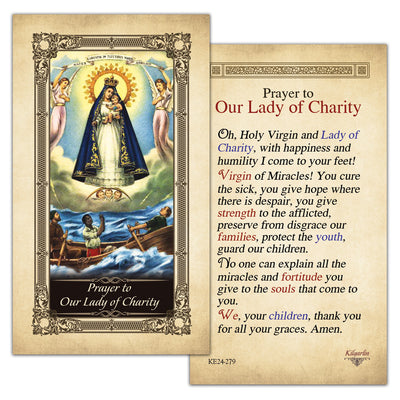 Our Lady of Charity Kilgarlin Laminated Prayer Card