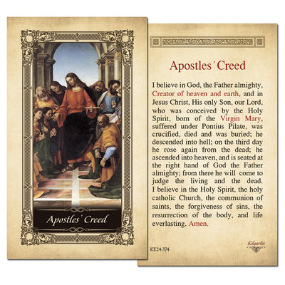 Apostles' Creed Kilgarlin Laminated Prayer Card