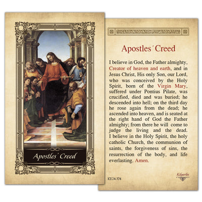 Apostles' Creed Kilgarlin Laminated Prayer Card