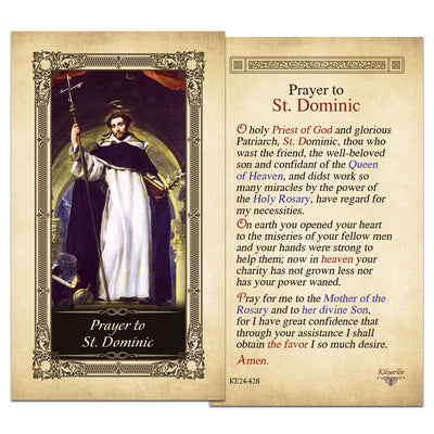 St. Dominic Prayer Card