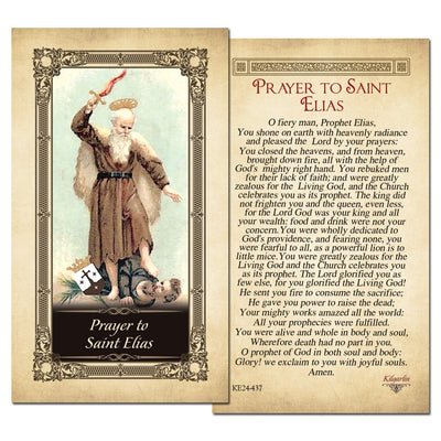 Prayer to St. Elias Prayer Card