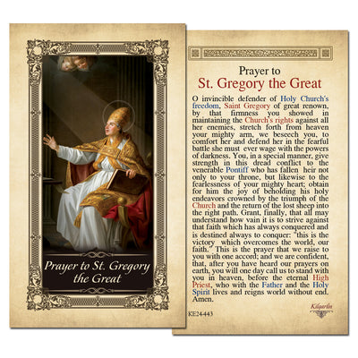St. Gregory the Great Prayer Card