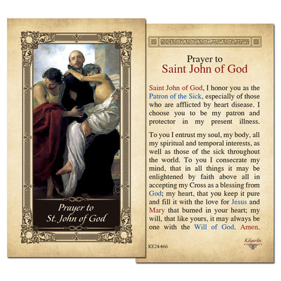 St. John of God Prayer Card