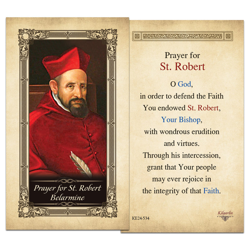 Prayer for St. Robert Belarmine Kilgarlin Laminated Prayer Card