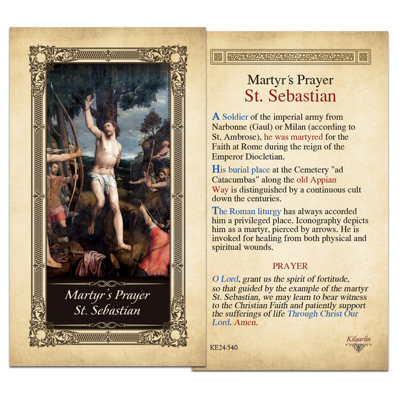 Martyrs Sts. Sophia Faith Hope and Love Kilgarlin Laminated Prayer Card