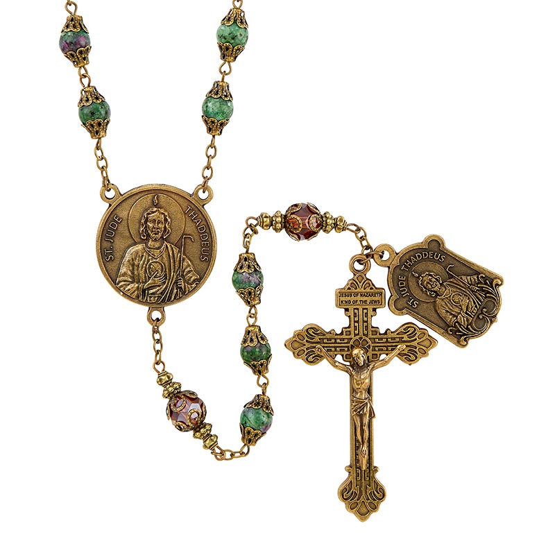 Vintage Rosary - Saint Jude