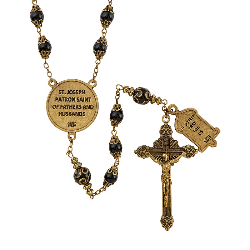 Vintage Rosary - Saint Joseph