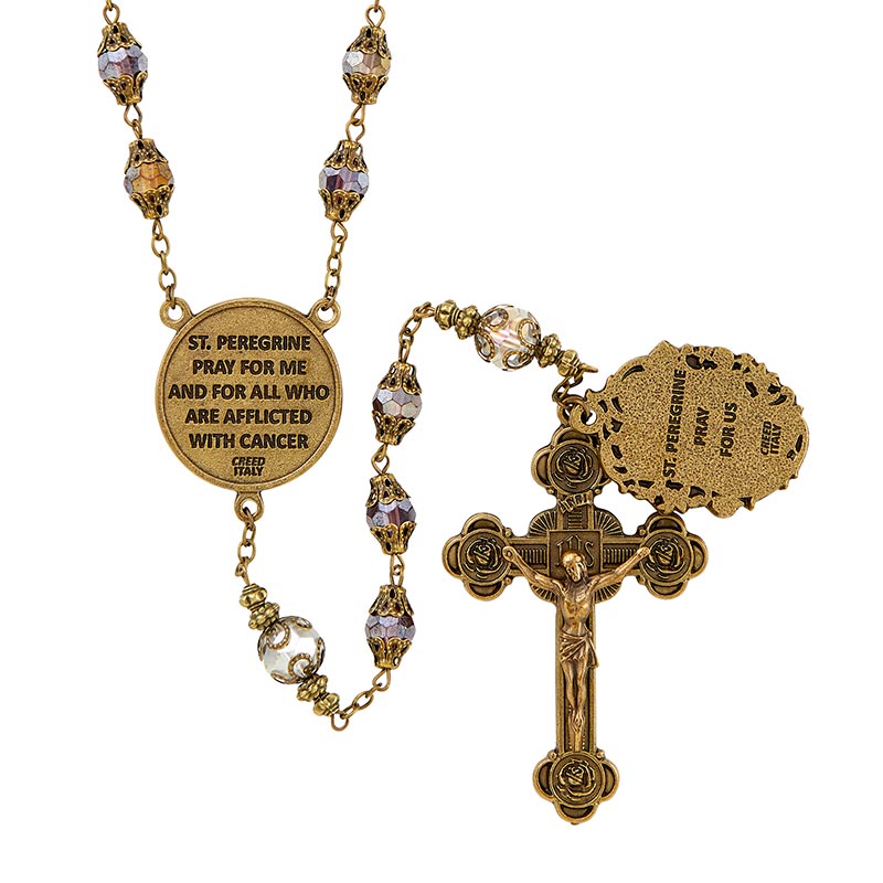 Vintage Rosary - Saint Peregrine