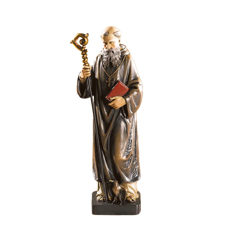 8"H Saint Benedict Statue