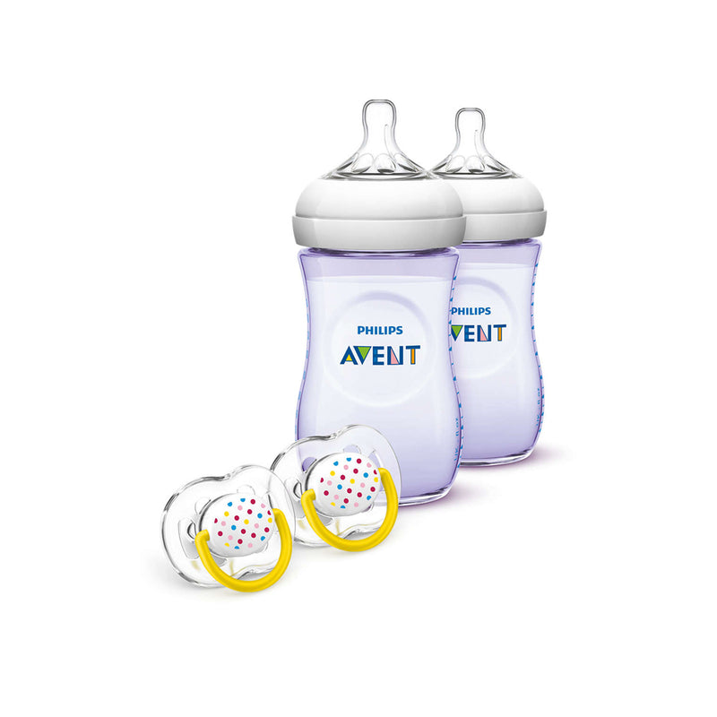 Philips Avent Natural Baby Bottle Purple Gift Set