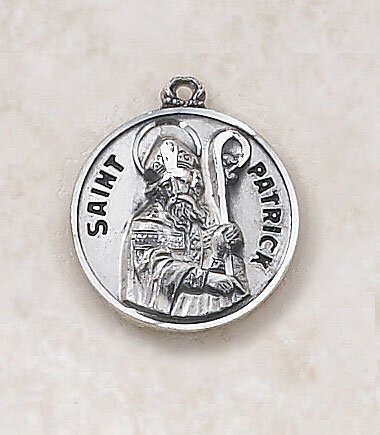 Sterling Patron Saint Patrick Medal