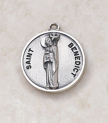Sterling Patron Saint Benedict Medal