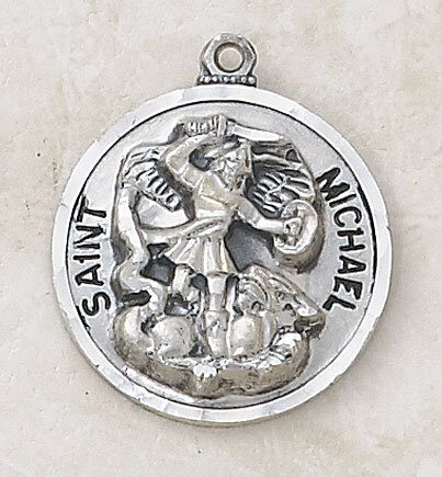Sterling Saint Michael Medal