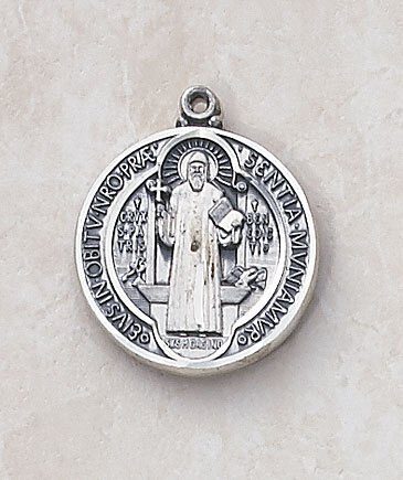 Sterling Saint Benedict Special Devotion Medal