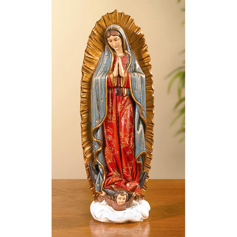 8.75"H Our Lady of Guapalupe Statue