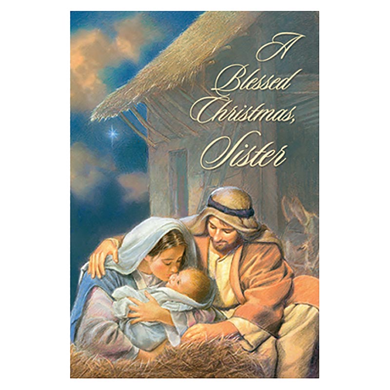 A Blessed Christmas Sister Card