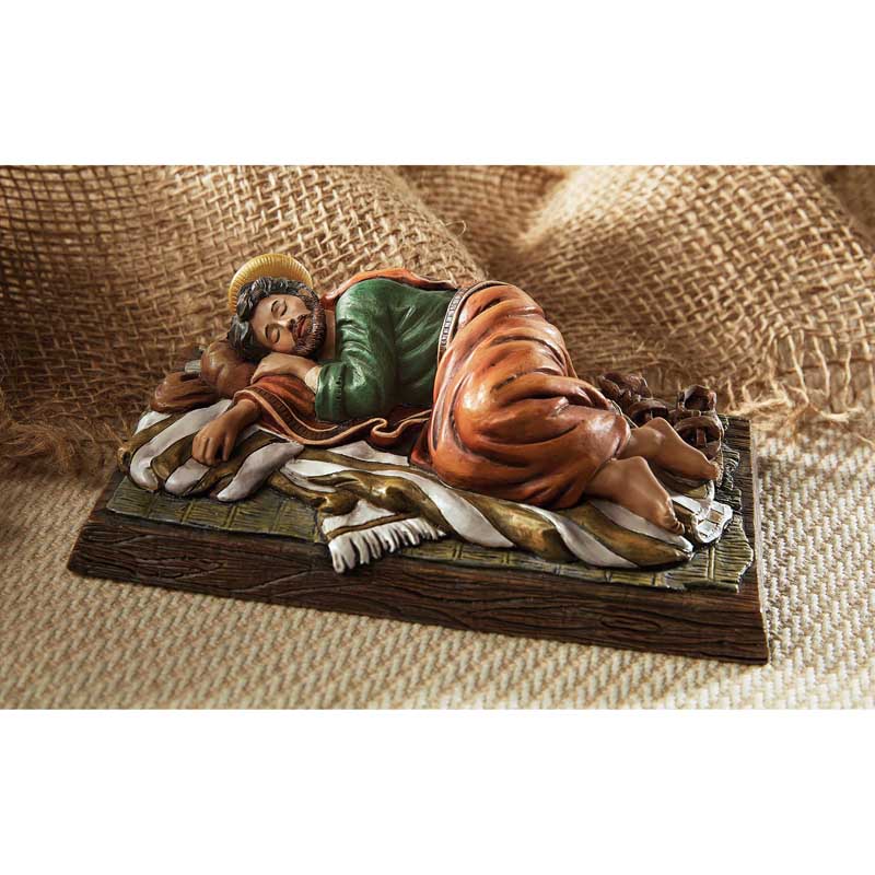 Sleeping Saint Joseph 6" L Figure
