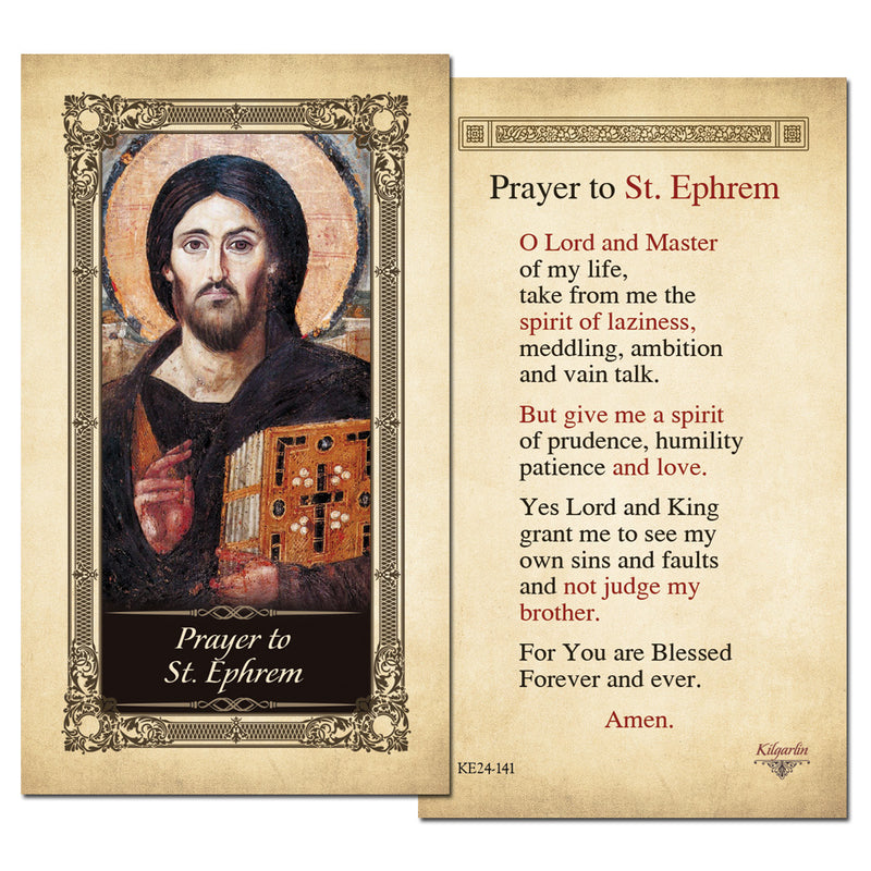 St. Ephrem Prayer Card