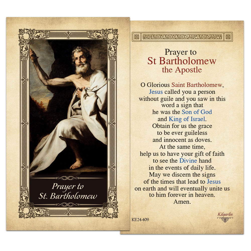 St Bartholomew Kilgarlin Laminated Prayer Card st-bartholomew-kilgarlin-laminated-prayer-card