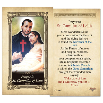 St. Cammilus of Lellis Prayer Card