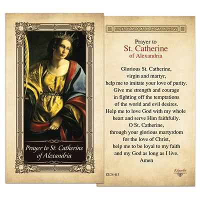 St. Catherine of Alexandria Prayer Card