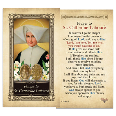 St. Catherine of Laboure Prayer Card