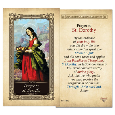 St. Dorothy Prayer Card