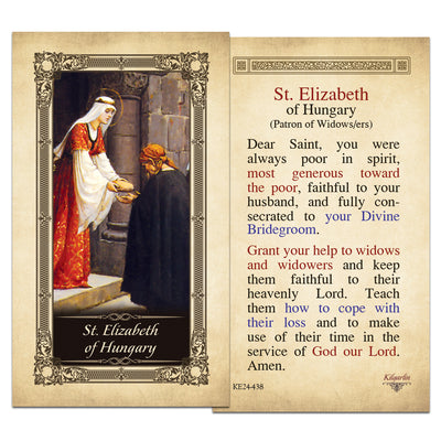 St. Elizabeth of Hungary Prayer Card