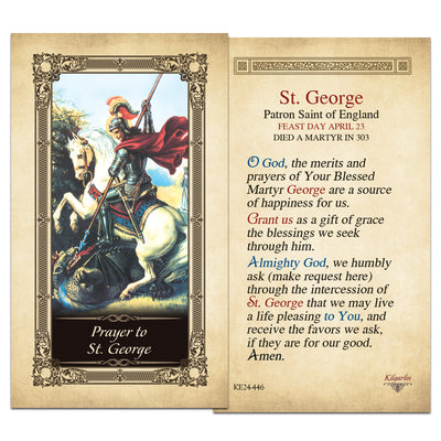 St. George Prayer Card