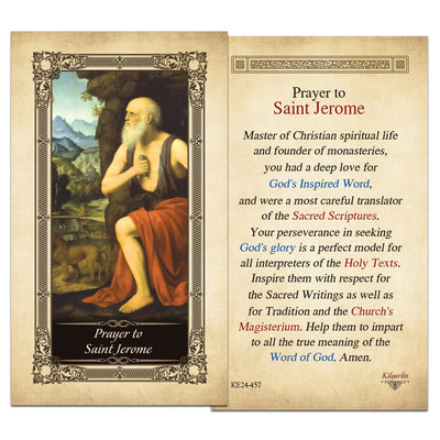 St. Jerome Prayer Card
