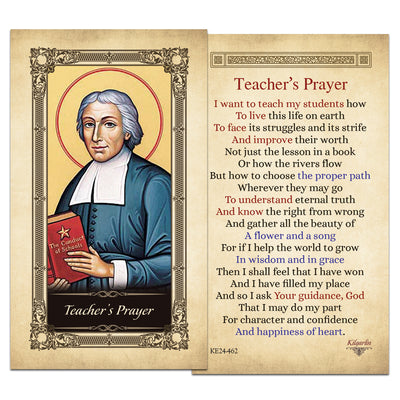 Teacher's Prayer Card