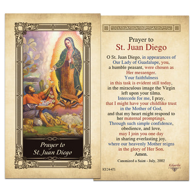 St. Juan Diego Prayer Card