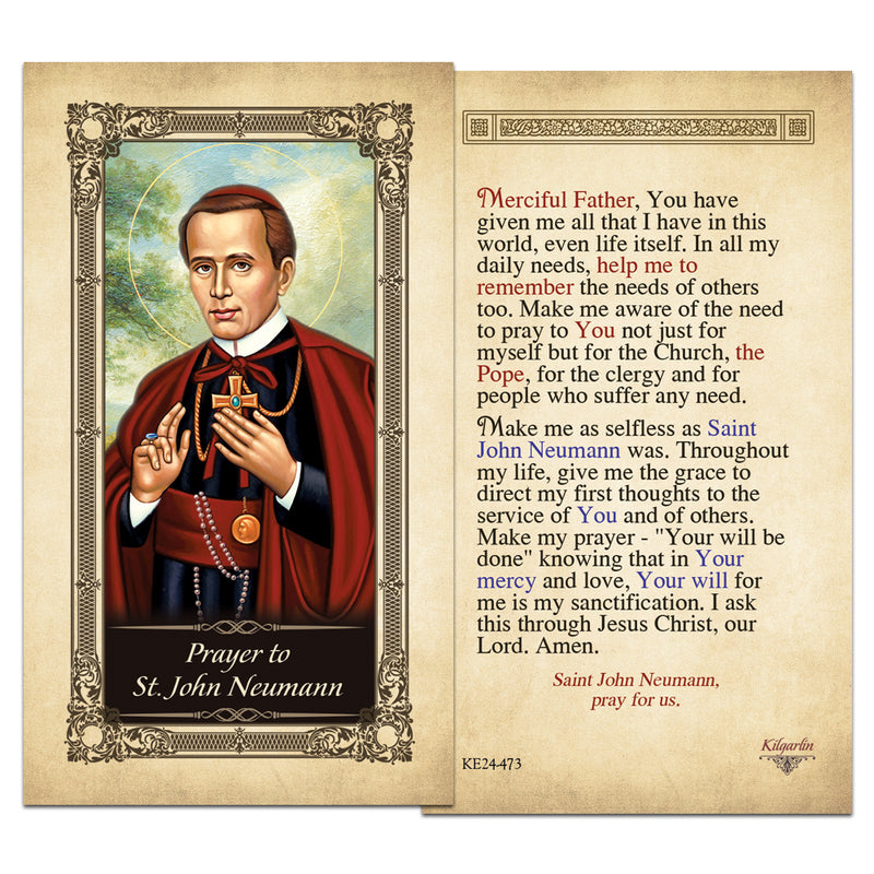 St. John Neumann Prayer Card