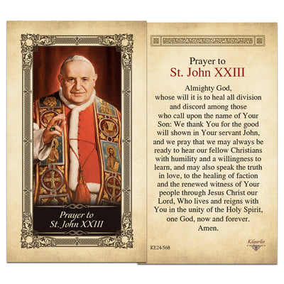 Prayer to St. John XXIII Prayer Card