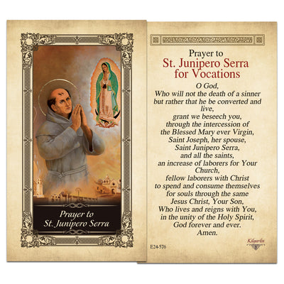 St. Junipero Serra Prayer Card