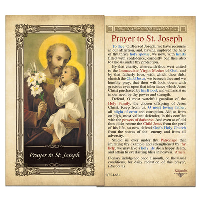 St. Joseph Prayer Card