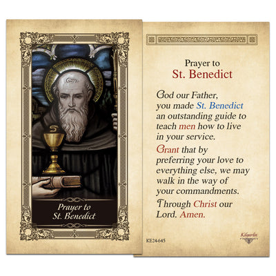 St. Benedict Prayer Card
